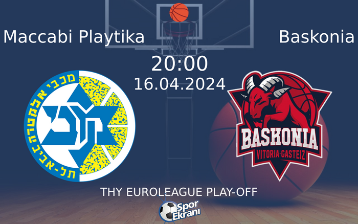 16 Nisan 2024 Maccabi Playtika vs Baskonia maçı Hangi Kanalda Saat Kaçta Yayınlanacak? 16 Nisan 2024 Maccabi Playtika vs Baskonia maçı Hangi Kanalda Saat Kaçta Yayınlanacak?