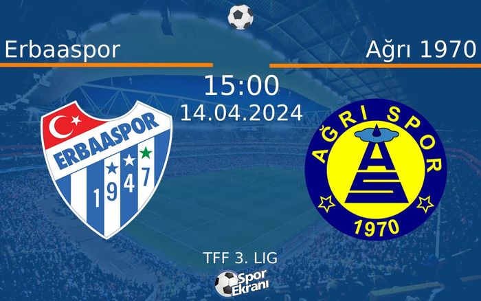 14 Nisan 2024 Erbaaspor vs Ağrı 1970 maçı Hangi Kanalda Saat Kaçta Yayınlanacak? 14 Nisan 2024 Erbaaspor vs Ağrı 1970 maçı Hangi Kanalda Saat Kaçta Yayınlanacak?