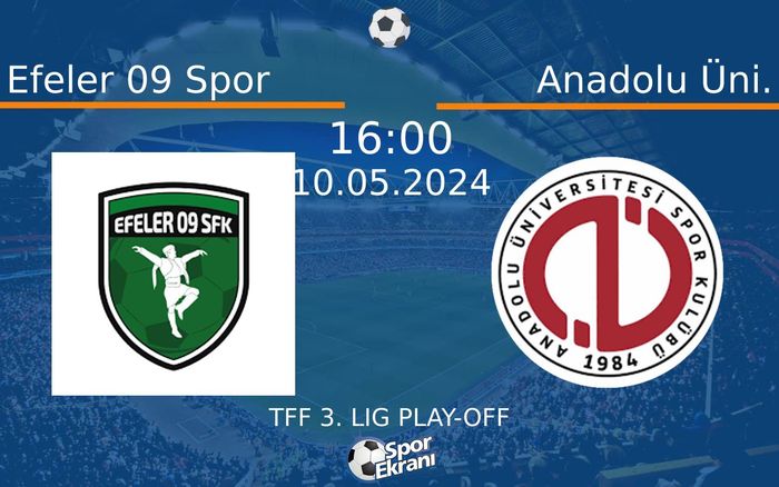 10 Mayıs 2024 Efeler 09 Spor vs Anadolu Üni. maçı Hangi Kanalda Saat Kaçta Yayınlanacak? 10 Mayıs 2024 Efeler 09 Spor vs Anadolu Üni. maçı Hangi Kanalda Saat Kaçta Yayınlanacak?
