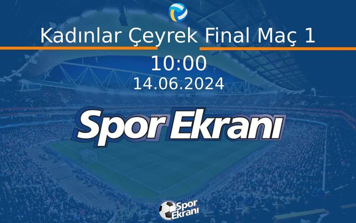 14 Haziran 2024 CEV Euro Beach Volley - Kadınlar Çeyrek Final Maç 1 Hangi Kanalda Saat Kaçta Yayınlanacak? 14 Haziran 2024 CEV Euro Beach Volley - Kadınlar Çeyrek Final Maç 1 Hangi Kanalda Saat Kaçta Yayınlanacak?