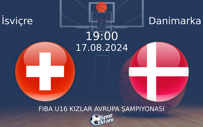 17 Ağustos 2024 İsviçre vs Danimarka maçı Hangi Kanalda Saat Kaçta Yayınlanacak? 17 Ağustos 2024 İsviçre vs Danimarka maçı Hangi Kanalda Saat Kaçta Yayınlanacak?
