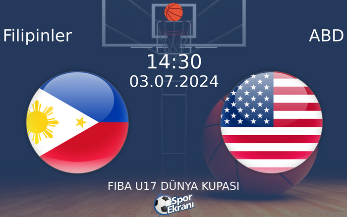03 Temmuz 2024 Filipinler vs ABD maçı Hangi Kanalda Saat Kaçta Yayınlanacak? 03 Temmuz 2024 Filipinler vs ABD maçı Hangi Kanalda Saat Kaçta Yayınlanacak?