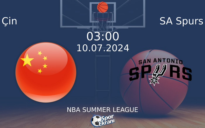 10 Temmuz 2024 Çin vs SA Spurs maçı Hangi Kanalda Saat Kaçta Yayınlanacak? 10 Temmuz 2024 Çin vs SA Spurs maçı Hangi Kanalda Saat Kaçta Yayınlanacak?