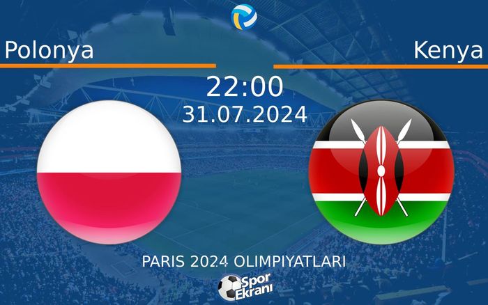 31 Temmuz 2024 Polonya vs Kenya maçı Hangi Kanalda Saat Kaçta Yayınlanacak? 31 Temmuz 2024 Polonya vs Kenya maçı Hangi Kanalda Saat Kaçta Yayınlanacak?