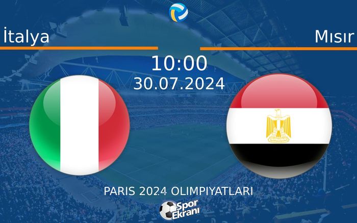 30 Temmuz 2024 İtalya vs Mısır maçı Hangi Kanalda Saat Kaçta Yayınlanacak? 30 Temmuz 2024 İtalya vs Mısır maçı Hangi Kanalda Saat Kaçta Yayınlanacak?