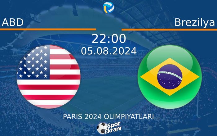 05 Ağustos 2024 ABD vs Brezilya maçı Hangi Kanalda Saat Kaçta Yayınlanacak? 05 Ağustos 2024 ABD vs Brezilya maçı Hangi Kanalda Saat Kaçta Yayınlanacak?