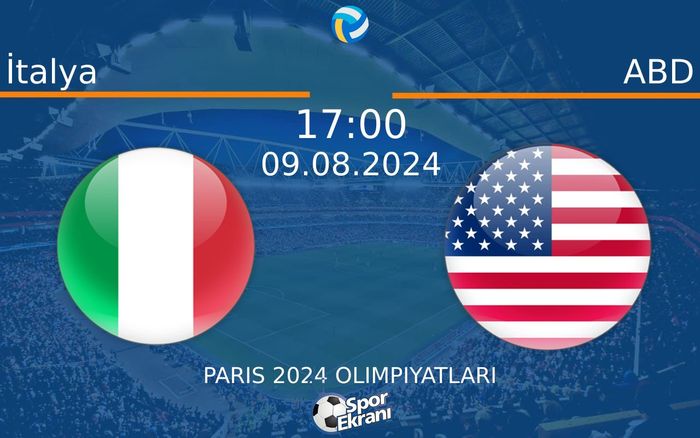 09 Ağustos 2024 İtalya vs ABD maçı Hangi Kanalda Saat Kaçta Yayınlanacak? 09 Ağustos 2024 İtalya vs ABD maçı Hangi Kanalda Saat Kaçta Yayınlanacak?