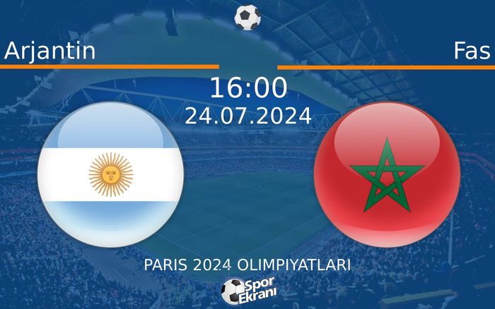 24 Temmuz 2024 Arjantin vs Fas maçı Hangi Kanalda Saat Kaçta Yayınlanacak? 24 Temmuz 2024 Arjantin vs Fas maçı Hangi Kanalda Saat Kaçta Yayınlanacak?