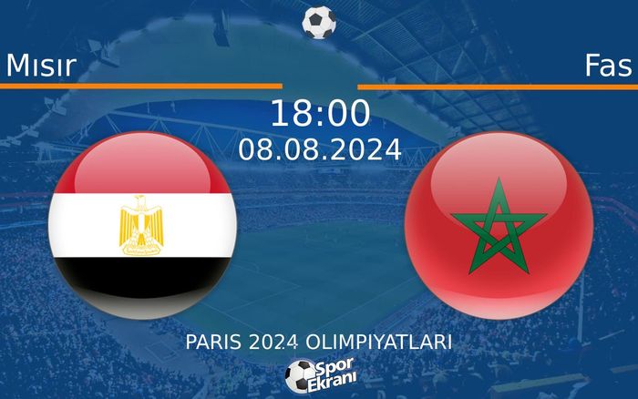 08 Ağustos 2024 Mısır vs Fas maçı Hangi Kanalda Saat Kaçta Yayınlanacak? 08 Ağustos 2024 Mısır vs Fas maçı Hangi Kanalda Saat Kaçta Yayınlanacak?