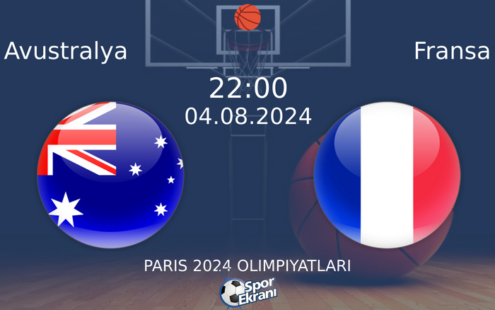 04 Ağustos 2024 Avustralya vs Fransa maçı Hangi Kanalda Saat Kaçta Yayınlanacak? 04 Ağustos 2024 Avustralya vs Fransa maçı Hangi Kanalda Saat Kaçta Yayınlanacak?