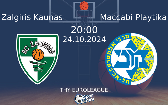 24 Ekim 2024 Zalgiris Kaunas vs Maccabi Playtika maçı Hangi Kanalda Saat Kaçta Yayınlanacak? 24 Ekim 2024 Zalgiris Kaunas vs Maccabi Playtika maçı Hangi Kanalda Saat Kaçta Yayınlanacak?