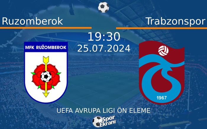 25 Temmuz 2024 Ruzomberok vs Trabzonspor maçı Hangi Kanalda Saat Kaçta Yayınlanacak? 25 Temmuz 2024 Ruzomberok vs Trabzonspor maçı Hangi Kanalda Saat Kaçta Yayınlanacak?