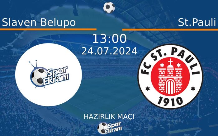 24 Temmuz 2024 Slaven Belupo vs St.Pauli maçı Hangi Kanalda Saat Kaçta Yayınlanacak? 24 Temmuz 2024 Slaven Belupo vs St.Pauli maçı Hangi Kanalda Saat Kaçta Yayınlanacak?