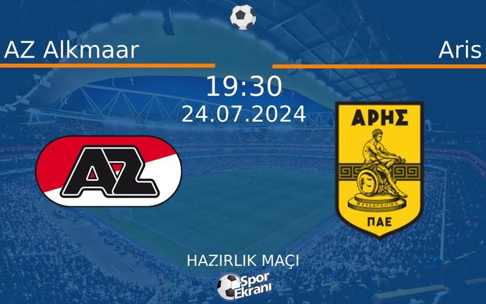 24 Temmuz 2024 AZ Alkmaar vs Aris maçı Hangi Kanalda Saat Kaçta Yayınlanacak? 24 Temmuz 2024 AZ Alkmaar vs Aris maçı Hangi Kanalda Saat Kaçta Yayınlanacak?