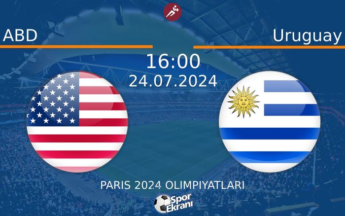 24 Temmuz 2024 ABD vs Uruguay maçı Hangi Kanalda Saat Kaçta Yayınlanacak? 24 Temmuz 2024 ABD vs Uruguay maçı Hangi Kanalda Saat Kaçta Yayınlanacak?