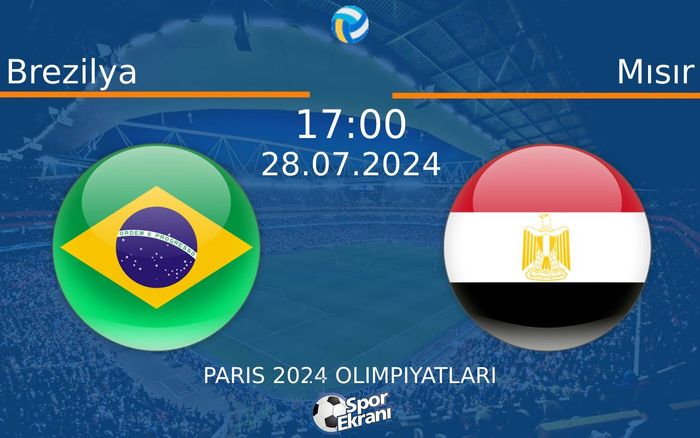 28 Temmuz 2024 Brezilya vs Mısır maçı Hangi Kanalda Saat Kaçta Yayınlanacak? 28 Temmuz 2024 Brezilya vs Mısır maçı Hangi Kanalda Saat Kaçta Yayınlanacak?