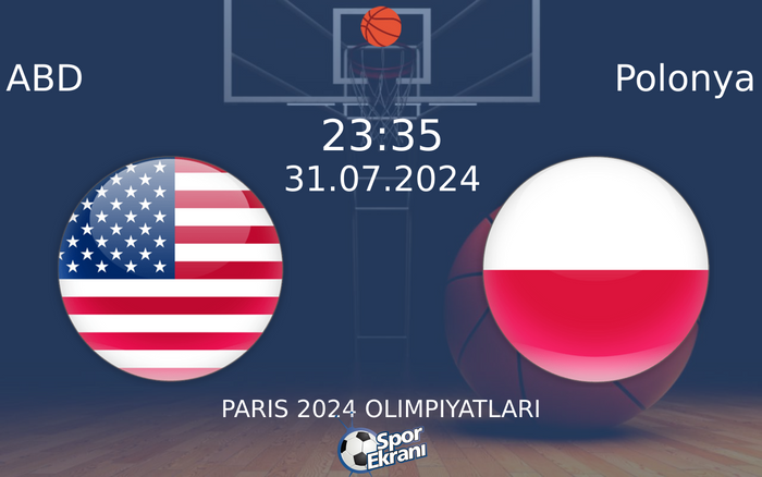 31 Temmuz 2024 ABD vs Polonya maçı Hangi Kanalda Saat Kaçta Yayınlanacak? 31 Temmuz 2024 ABD vs Polonya maçı Hangi Kanalda Saat Kaçta Yayınlanacak?