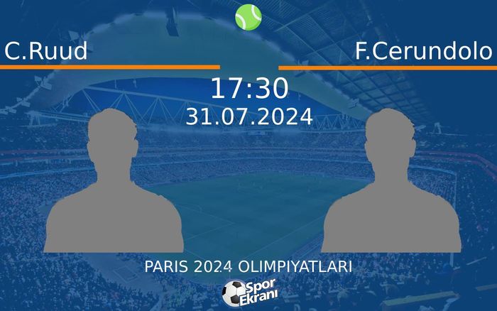 31 Temmuz 2024 C.Ruud vs F.Cerundolo maçı Hangi Kanalda Saat Kaçta Yayınlanacak?