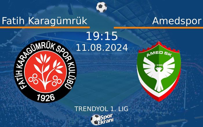 11 Ağustos 2024 Fatih Karagümrük vs Amedspor maçı Hangi Kanalda Saat Kaçta Yayınlanacak? 11 Ağustos 2024 Fatih Karagümrük vs Amedspor maçı Hangi Kanalda Saat Kaçta Yayınlanacak?
