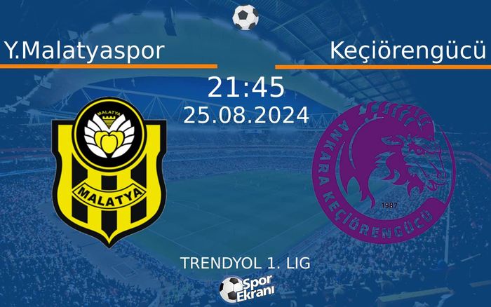 25 Ağustos 2024 Y.Malatyaspor vs Keçiörengücü maçı Hangi Kanalda Saat Kaçta Yayınlanacak? 25 Ağustos 2024 Y.Malatyaspor vs Keçiörengücü maçı Hangi Kanalda Saat Kaçta Yayınlanacak?
