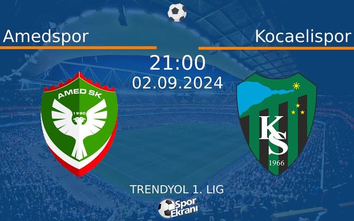 02 Eylül 2024 Amedspor vs Kocaelispor maçı Hangi Kanalda Saat Kaçta Yayınlanacak? 02 Eylül 2024 Amedspor vs Kocaelispor maçı Hangi Kanalda Saat Kaçta Yayınlanacak?