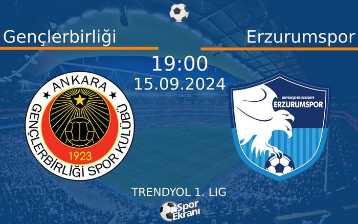 15 Eylül 2024 Gençlerbirliği vs Erzurumspor maçı Hangi Kanalda Saat Kaçta Yayınlanacak? 15 Eylül 2024 Gençlerbirliği vs Erzurumspor maçı Hangi Kanalda Saat Kaçta Yayınlanacak?