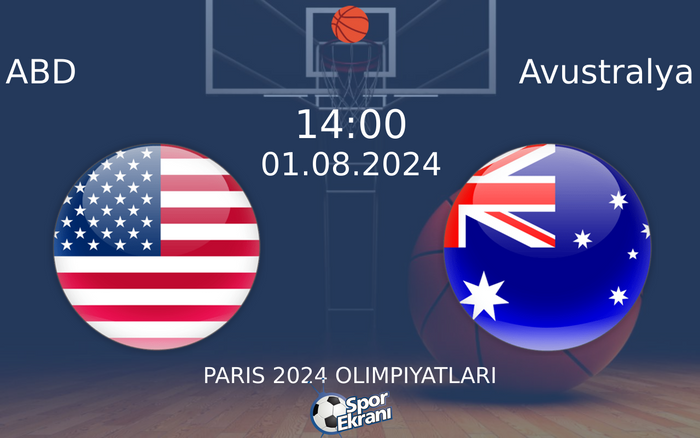 01 Ağustos 2024 ABD vs Avustralya maçı Hangi Kanalda Saat Kaçta Yayınlanacak? 01 Ağustos 2024 ABD vs Avustralya maçı Hangi Kanalda Saat Kaçta Yayınlanacak?