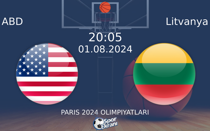 01 Ağustos 2024 ABD vs Litvanya maçı Hangi Kanalda Saat Kaçta Yayınlanacak? 01 Ağustos 2024 ABD vs Litvanya maçı Hangi Kanalda Saat Kaçta Yayınlanacak?