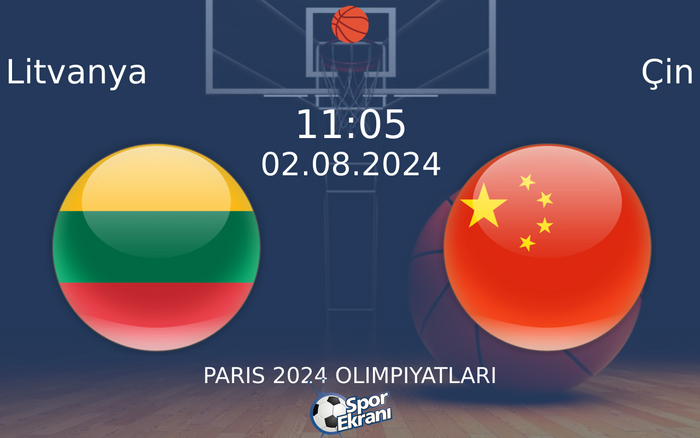 02 Ağustos 2024 Litvanya vs Çin maçı Hangi Kanalda Saat Kaçta Yayınlanacak? 02 Ağustos 2024 Litvanya vs Çin maçı Hangi Kanalda Saat Kaçta Yayınlanacak?