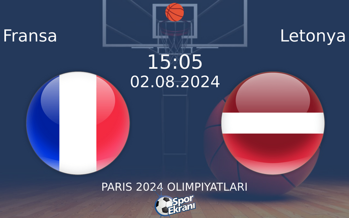 02 Ağustos 2024 Fransa vs Letonya maçı Hangi Kanalda Saat Kaçta Yayınlanacak? 02 Ağustos 2024 Fransa vs Letonya maçı Hangi Kanalda Saat Kaçta Yayınlanacak?