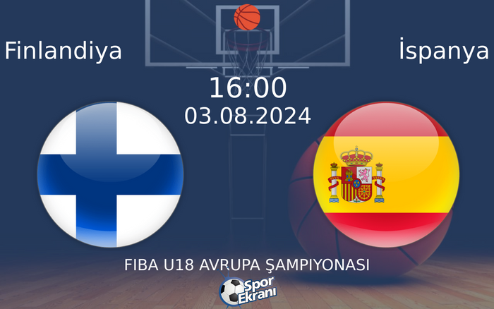 03 Ağustos 2024 Finlandiya vs İspanya maçı Hangi Kanalda Saat Kaçta Yayınlanacak? 03 Ağustos 2024 Finlandiya vs İspanya maçı Hangi Kanalda Saat Kaçta Yayınlanacak?