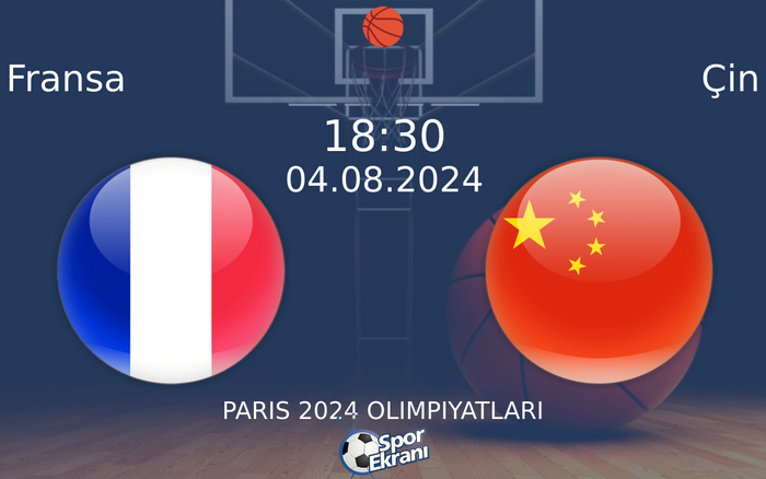 04 Ağustos 2024 Fransa vs Çin maçı Hangi Kanalda Saat Kaçta Yayınlanacak? 04 Ağustos 2024 Fransa vs Çin maçı Hangi Kanalda Saat Kaçta Yayınlanacak?