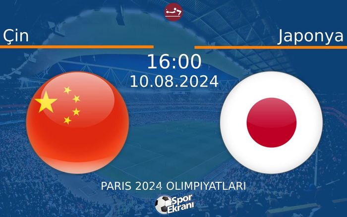 10 Ağustos 2024 Çin vs Japonya maçı Hangi Kanalda Saat Kaçta Yayınlanacak? 10 Ağustos 2024 Çin vs Japonya maçı Hangi Kanalda Saat Kaçta Yayınlanacak?