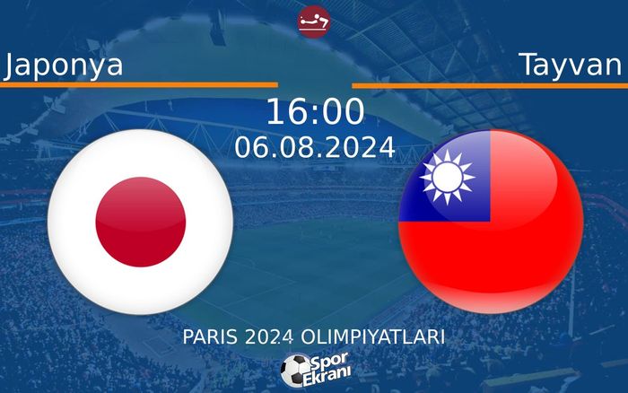 06 Ağustos 2024 Japonya vs Tayvan maçı Hangi Kanalda Saat Kaçta Yayınlanacak? 06 Ağustos 2024 Japonya vs Tayvan maçı Hangi Kanalda Saat Kaçta Yayınlanacak?