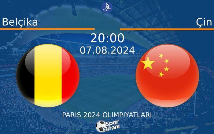 07 Ağustos 2024 Belçika vs Çin maçı Hangi Kanalda Saat Kaçta Yayınlanacak? 07 Ağustos 2024 Belçika vs Çin maçı Hangi Kanalda Saat Kaçta Yayınlanacak?