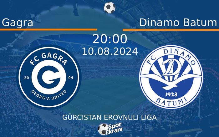10 Ağustos 2024 Gagra vs Dinamo Batum maçı Hangi Kanalda Saat Kaçta Yayınlanacak? 10 Ağustos 2024 Gagra vs Dinamo Batum maçı Hangi Kanalda Saat Kaçta Yayınlanacak?