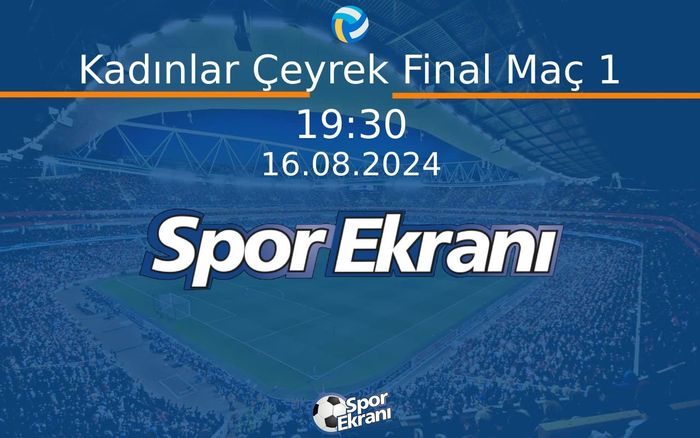 16 Ağustos 2024 CEV Euro Beach Volley - Kadınlar Çeyrek Final Maç 1 Kadınlar Çeyrek Final Hangi Kanalda Saat Kaçta Yayınlanacak? 16 Ağustos 2024 CEV Euro Beach Volley - Kadınlar Çeyrek Final Maç 1 Kadınlar Çeyrek Final Hangi Kanalda Saat Kaçta Yayınlanacak?