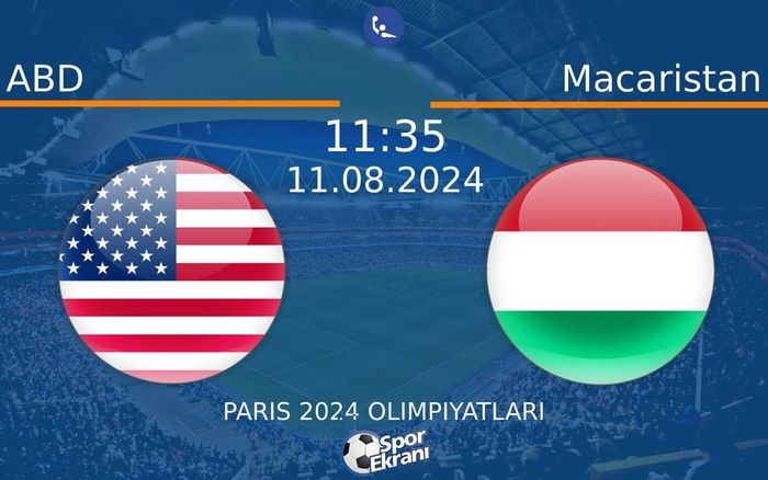 11 Ağustos 2024 ABD vs Macaristan maçı Hangi Kanalda Saat Kaçta Yayınlanacak? 11 Ağustos 2024 ABD vs Macaristan maçı Hangi Kanalda Saat Kaçta Yayınlanacak?