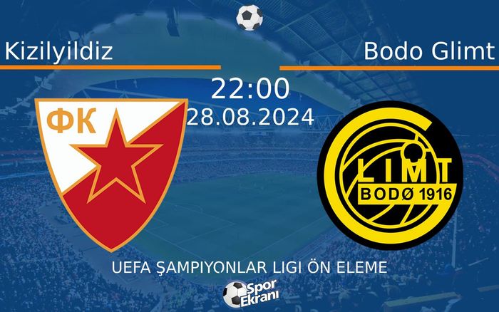 28 Ağustos 2024 Kizilyildiz vs Bodo Glimt maçı Hangi Kanalda Saat Kaçta Yayınlanacak? 28 Ağustos 2024 Kizilyildiz vs Bodo Glimt maçı Hangi Kanalda Saat Kaçta Yayınlanacak?