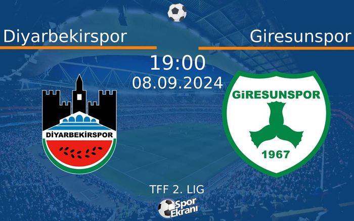 08 Eylül 2024 Diyarbekirspor vs Giresunspor maçı Hangi Kanalda Saat Kaçta Yayınlanacak? 08 Eylül 2024 Diyarbekirspor vs Giresunspor maçı Hangi Kanalda Saat Kaçta Yayınlanacak?