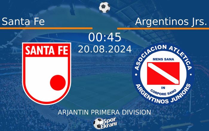 20 Ağustos 2024 Santa Fe vs Argentinos Jrs. maçı Hangi Kanalda Saat Kaçta Yayınlanacak? 20 Ağustos 2024 Santa Fe vs Argentinos Jrs. maçı Hangi Kanalda Saat Kaçta Yayınlanacak?