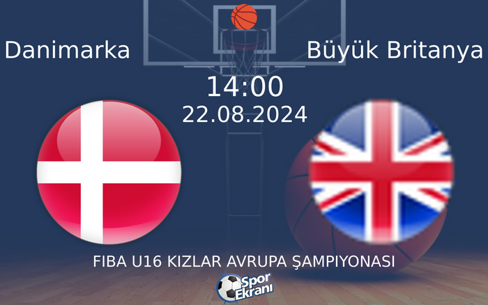 22 Ağustos 2024 Danimarka vs Büyük Britanya maçı Hangi Kanalda Saat Kaçta Yayınlanacak? 22 Ağustos 2024 Danimarka vs Büyük Britanya maçı Hangi Kanalda Saat Kaçta Yayınlanacak?