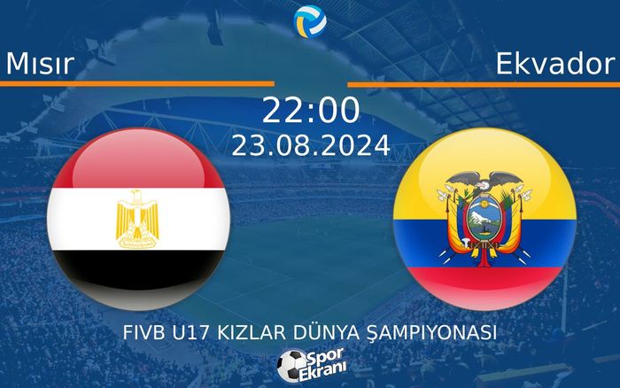 23 Ağustos 2024 Mısır vs Ekvador maçı Hangi Kanalda Saat Kaçta Yayınlanacak? 23 Ağustos 2024 Mısır vs Ekvador maçı Hangi Kanalda Saat Kaçta Yayınlanacak?