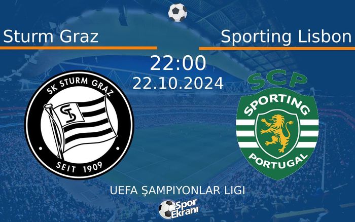 22 Ekim 2024 Sturm Graz vs Sporting Lisbon maçı Hangi Kanalda Saat Kaçta Yayınlanacak? 22 Ekim 2024 Sturm Graz vs Sporting Lisbon maçı Hangi Kanalda Saat Kaçta Yayınlanacak?