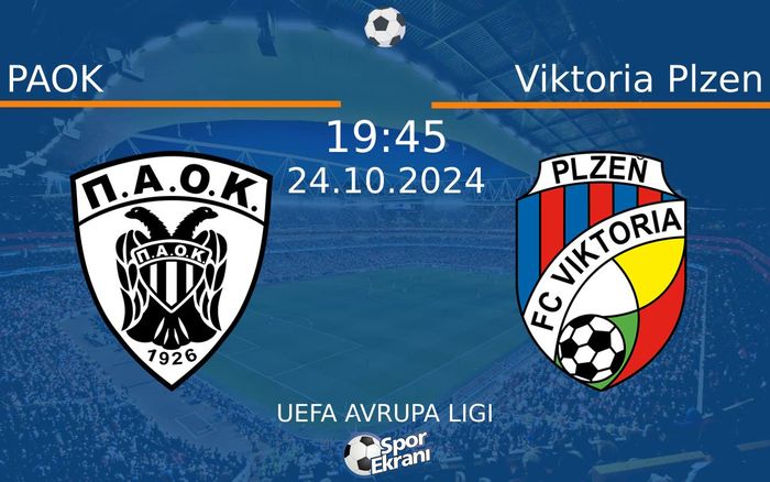 24 Ekim 2024 PAOK vs Viktoria Plzen maçı Hangi Kanalda Saat Kaçta Yayınlanacak? 24 Ekim 2024 PAOK vs Viktoria Plzen maçı Hangi Kanalda Saat Kaçta Yayınlanacak?