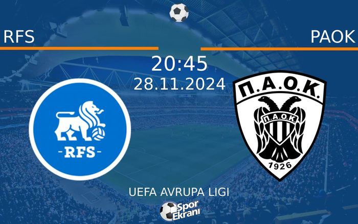 28 Kasım 2024 RFS vs PAOK maçı Hangi Kanalda Saat Kaçta Yayınlanacak? 28 Kasım 2024 RFS vs PAOK maçı Hangi Kanalda Saat Kaçta Yayınlanacak?