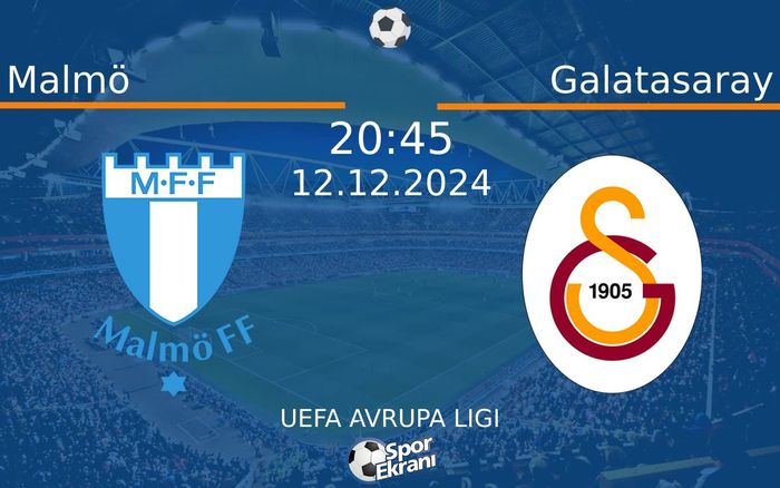 12 Aralık 2024 Malmö vs Galatasaray maçı Hangi Kanalda Saat Kaçta Yayınlanacak? 12 Aralık 2024 Malmö vs Galatasaray maçı Hangi Kanalda Saat Kaçta Yayınlanacak?