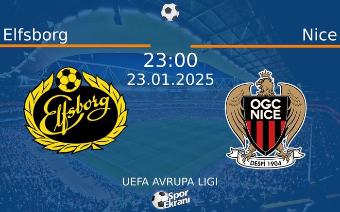 23 Ocak 2025 Elfsborg vs Nice maçı Hangi Kanalda Saat Kaçta Yayınlanacak? 23 Ocak 2025 Elfsborg vs Nice maçı Hangi Kanalda Saat Kaçta Yayınlanacak?