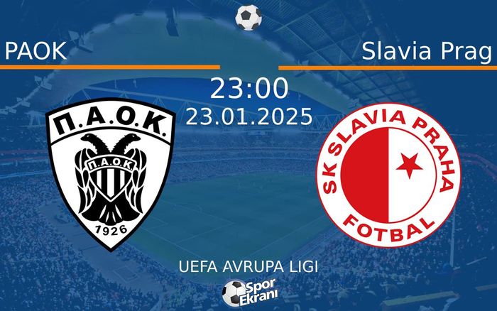 23 Ocak 2025 PAOK vs Slavia Prag maçı Hangi Kanalda Saat Kaçta Yayınlanacak? 23 Ocak 2025 PAOK vs Slavia Prag maçı Hangi Kanalda Saat Kaçta Yayınlanacak?
