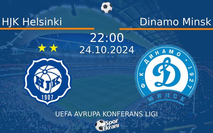 24 Ekim 2024 HJK Helsinki vs Dinamo Minsk maçı Hangi Kanalda Saat Kaçta Yayınlanacak? 24 Ekim 2024 HJK Helsinki vs Dinamo Minsk maçı Hangi Kanalda Saat Kaçta Yayınlanacak?